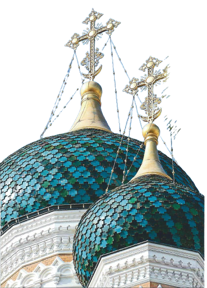 photo du toi de la cathedrale russe de nice